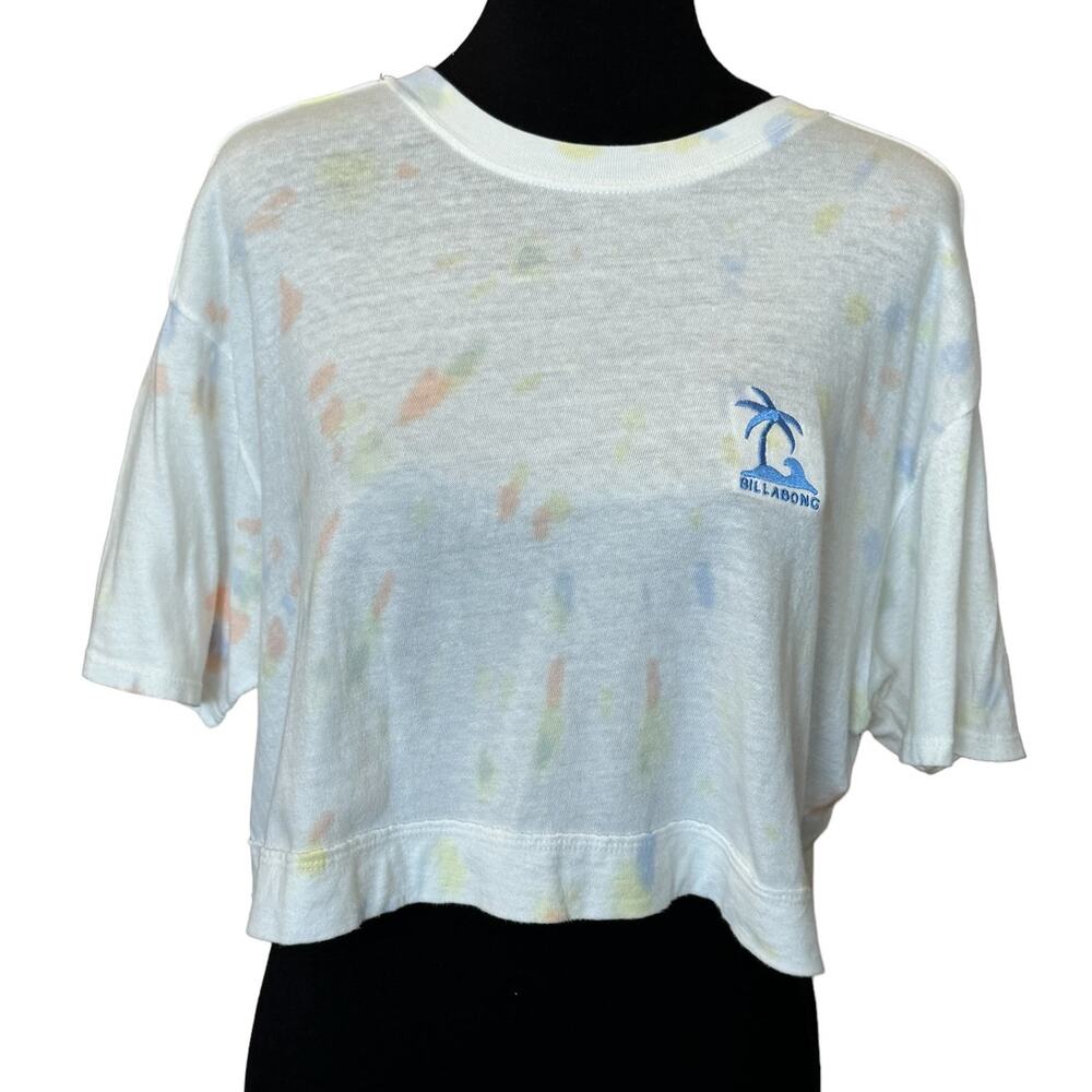 New ~ BILLABONG ~ White Cotton BOXY Short Sleeve T-Shirt Size XS - Picture 3 of 10